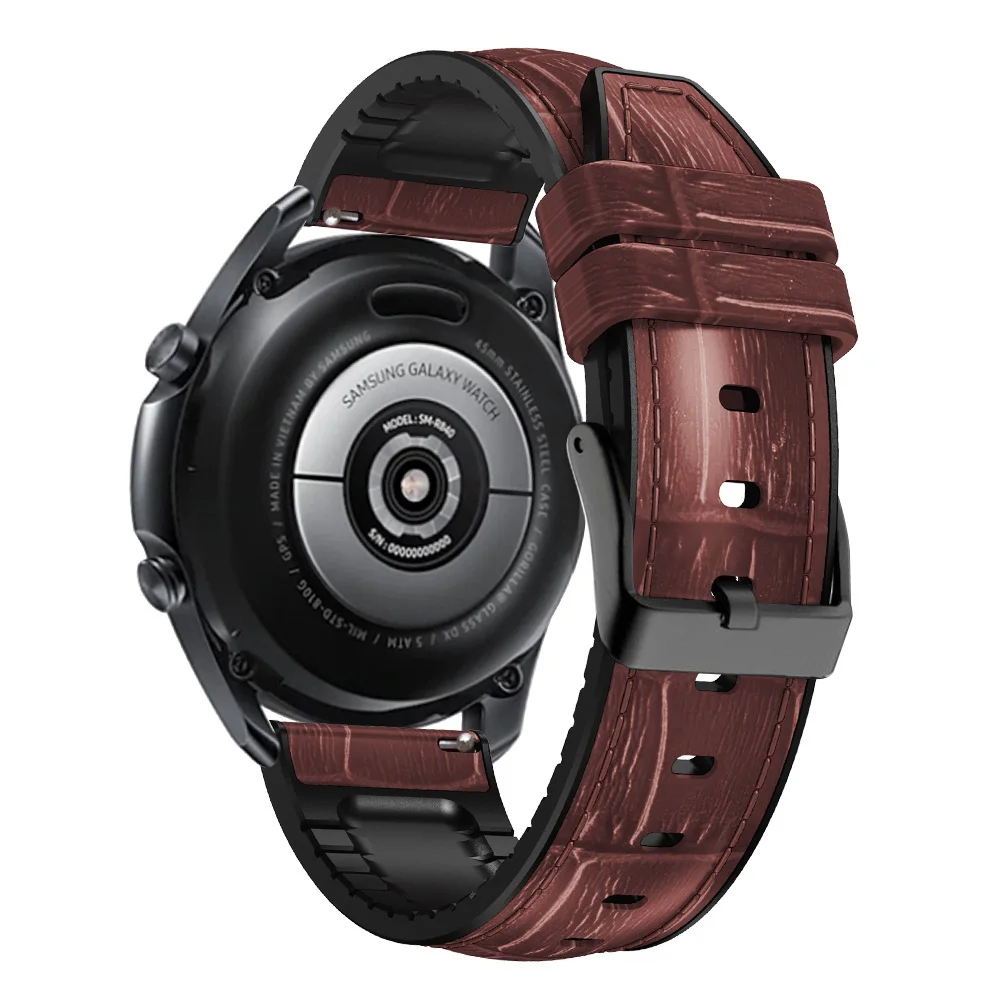 เปลี่ยนสายรัดข้อมือสำหรับ Huawei GT 3 /GT3 GT2 46มม.สายรัดข้อมือหนังสายรัดสำหรับนาฬิกา Huawei GT runner 46มม.สายรัดข้อมือ
