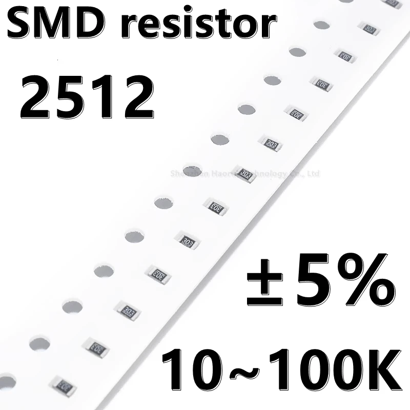(20ชิ้น) ตัวต้านทาน2512 5% SMD 10 11K 12 13 16 15K 18 20 22 24 27K 30K 36K 39K 43K 47 K 51K 56K 62K 68K 75K 82K 91K 100K