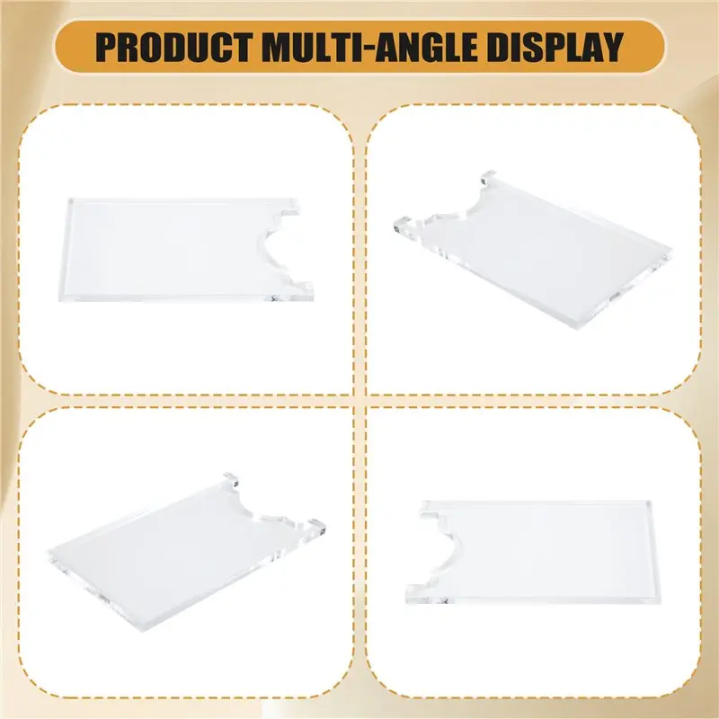A68P-Clear Couch & Bed Stopper - Universal Wall Spacer (2‑Pack), Protects Walls, Prevents Fire Risks From Heaters