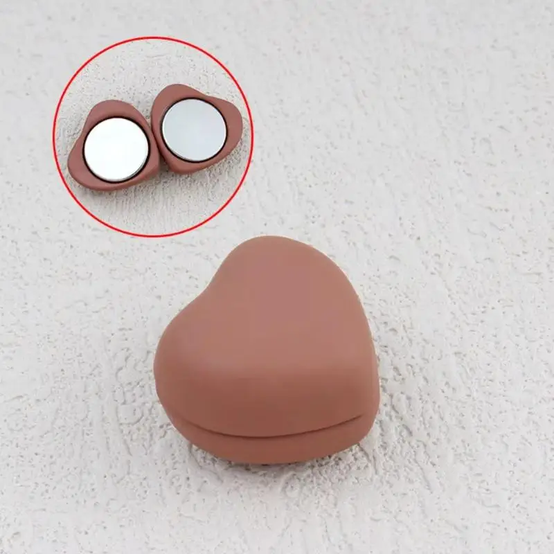 Invisible Heart Shaped Magnetic Shirt Clasp No-Mark Neckline Fastener Anti-Slip for V-neck Outfit Adjustment
