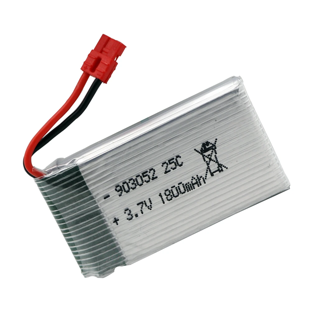 3.7V 1800mAh リポバッテリー 5in1 充電器付き SYMA X5 X5S X5C X5SC X5SH X5SW X5UW X5HW RC ドローンスペアパーツ 3.7v バッテリー XH4.0