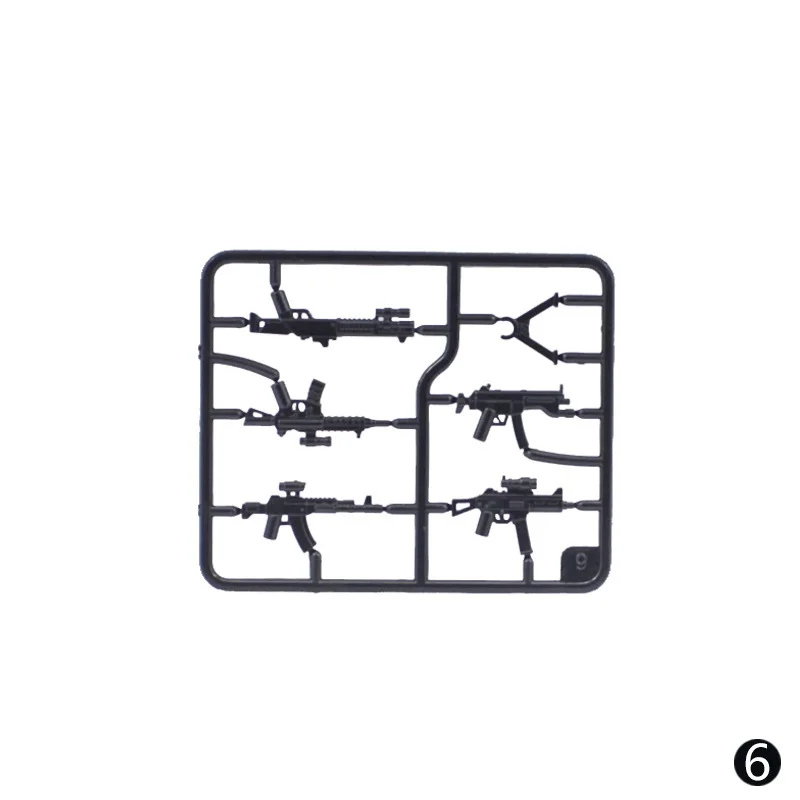 Military Weapons Pack Accessories Army MOC Mini Action Figures SWAT Special Forces Soldier Guns Building Blocks Bricks Set Toys