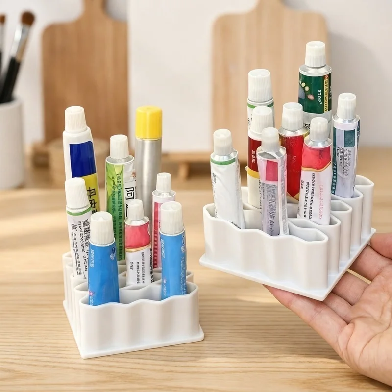 Multi Purpose Ointment Storage Rack With Compartments For Cosmetics Pens And Small Objects Medicine Organizer For Desk Counterto