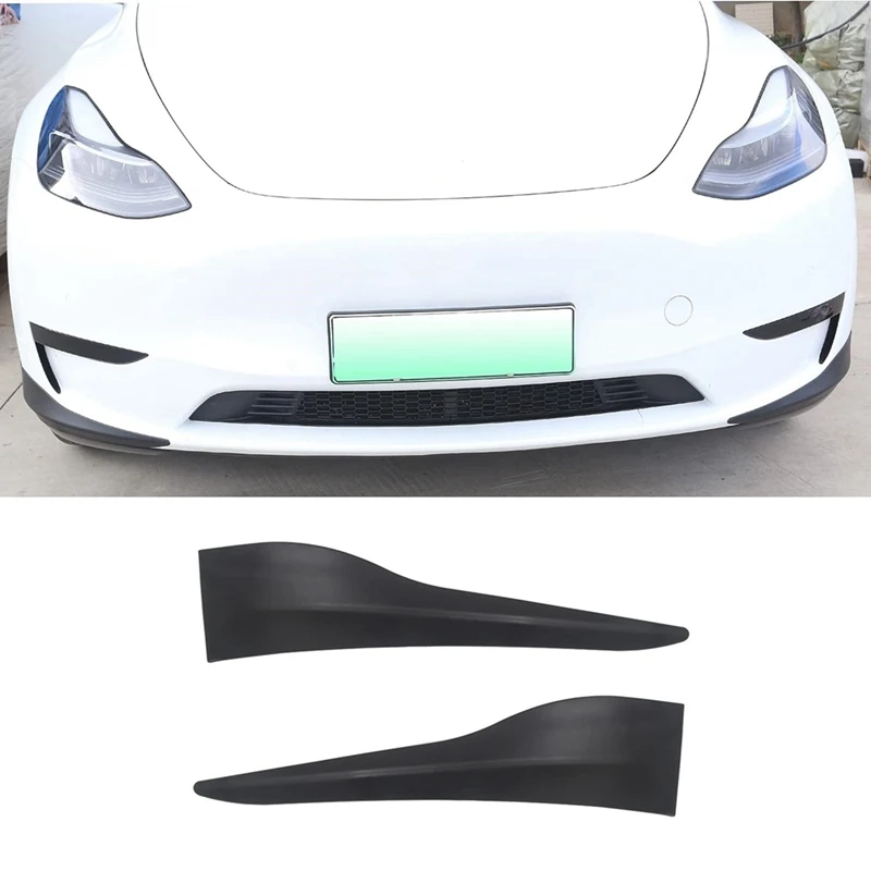 Front Bumper Protector For Tesla Model Y 2021 2022 2023 Anti Collision Strips Corner Guard Bumper Lip Protector Replacement