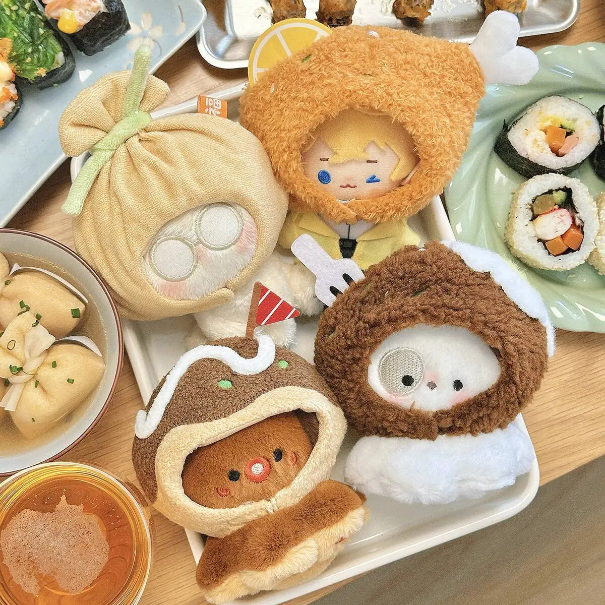 10 سنتيمتر ملابس دمى كانتو الطبخ سلسلة 10 سنتيمتر الذاتي انخفاض الدب نونو القطن دمية لا سمة المعبود الملابس القطنية هدية