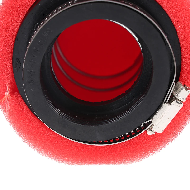 Black and Red Straight Neck Foam Air Filter 36mm 39mm 40mm 42mm 46mm 50mm Sponge Cleaner Moped Scooter Dirt Pit Bike Motorcycle