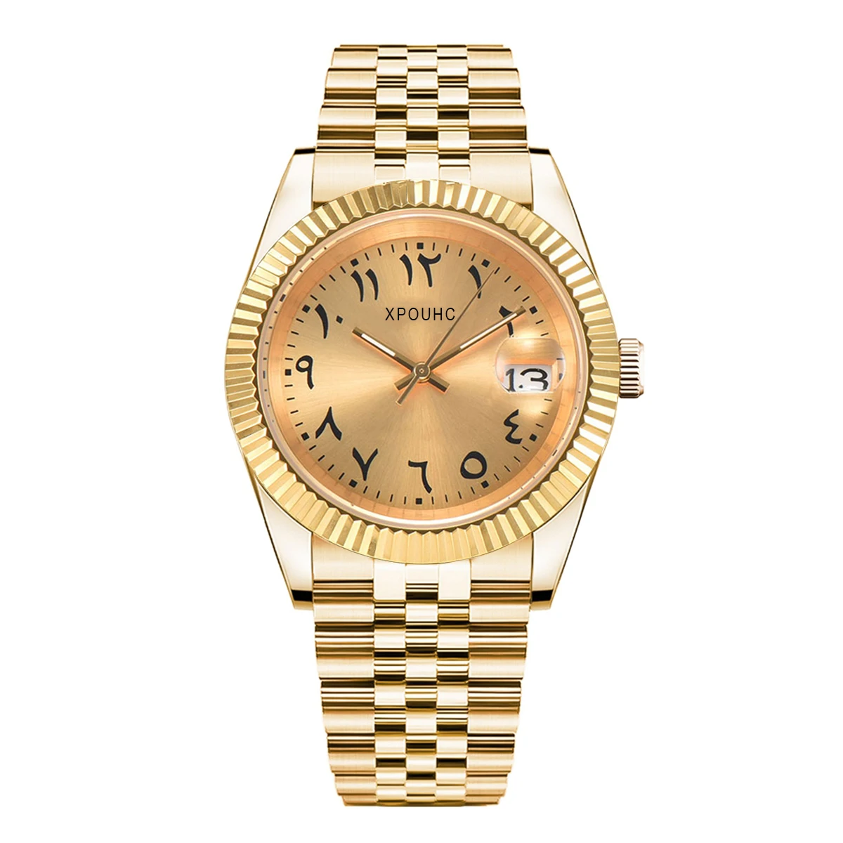 NH35 Custom Watch Supports customized logo Sapphire glass Stainless steel case Jubilee bracelet Installation NH35 movement