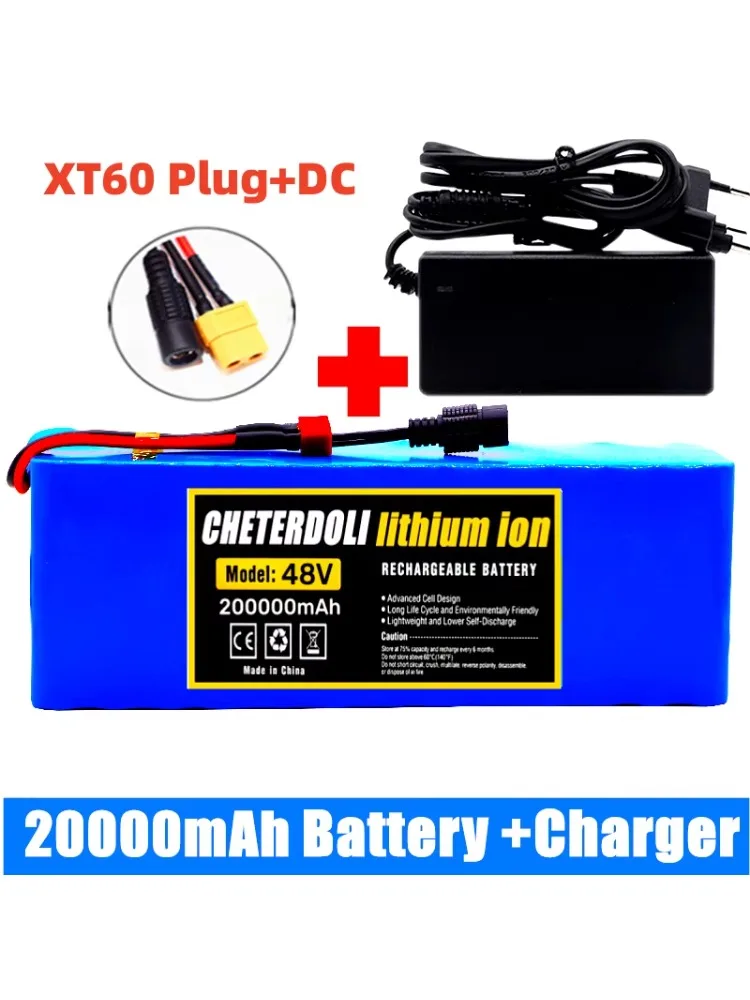 Akumulator do e-bike'a 48V 20Ah 18650 Litowo-jonowy Zestaw Akumulatorów 13S3P do Konwersji E-Bike'a Bafang 1000W i Ładowarka 54.6V 2A + Wtyczka XT60 — zdjęcie produktu 7