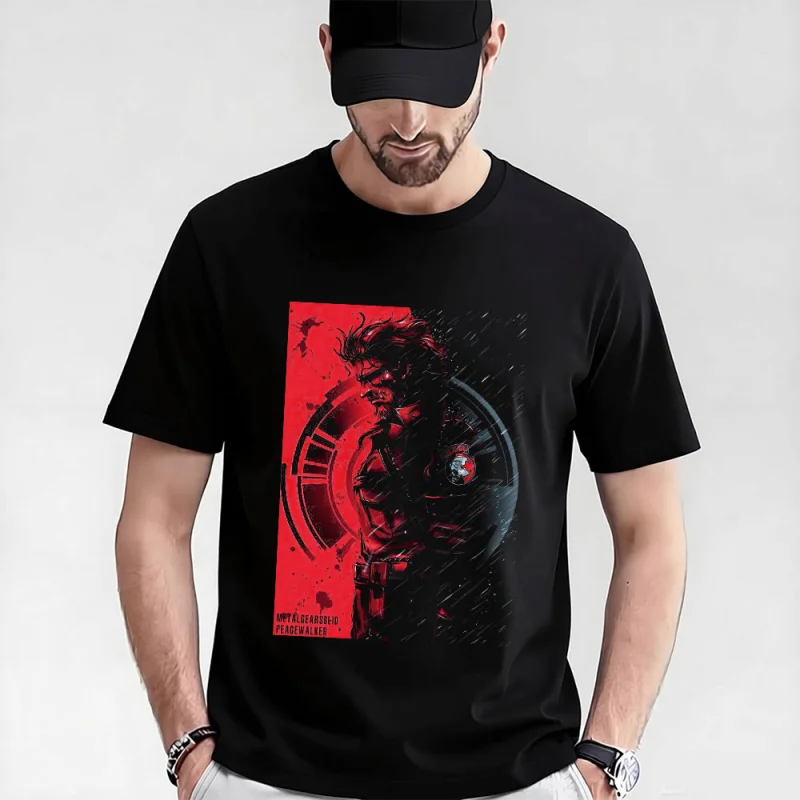 

Metal Gear Solid 0315 MGS gift t shirt for men Kojima Video game Graphic Clothes 100% cotton print tee All size tops S-6XL