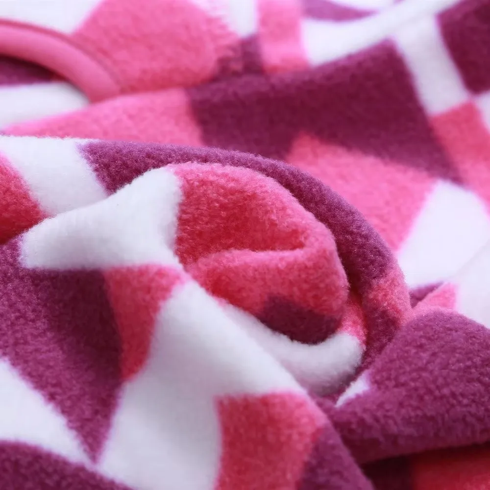 موضة عادية نمط الأطفال سترة ربيع الخريف الشتاء الدافئة الصوف الطفل سترة نمط هندسي فتاة صبي سترة مع سستة