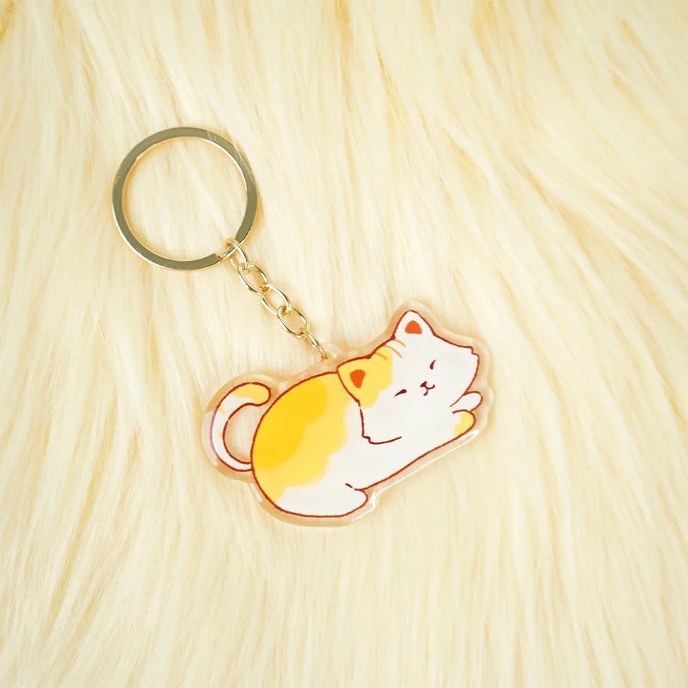 Custom Keychain Charms Acrylic Key Chain Photo Customized Anime Hologram Clear Epoxy Personalized Designer Car Keychains Gift