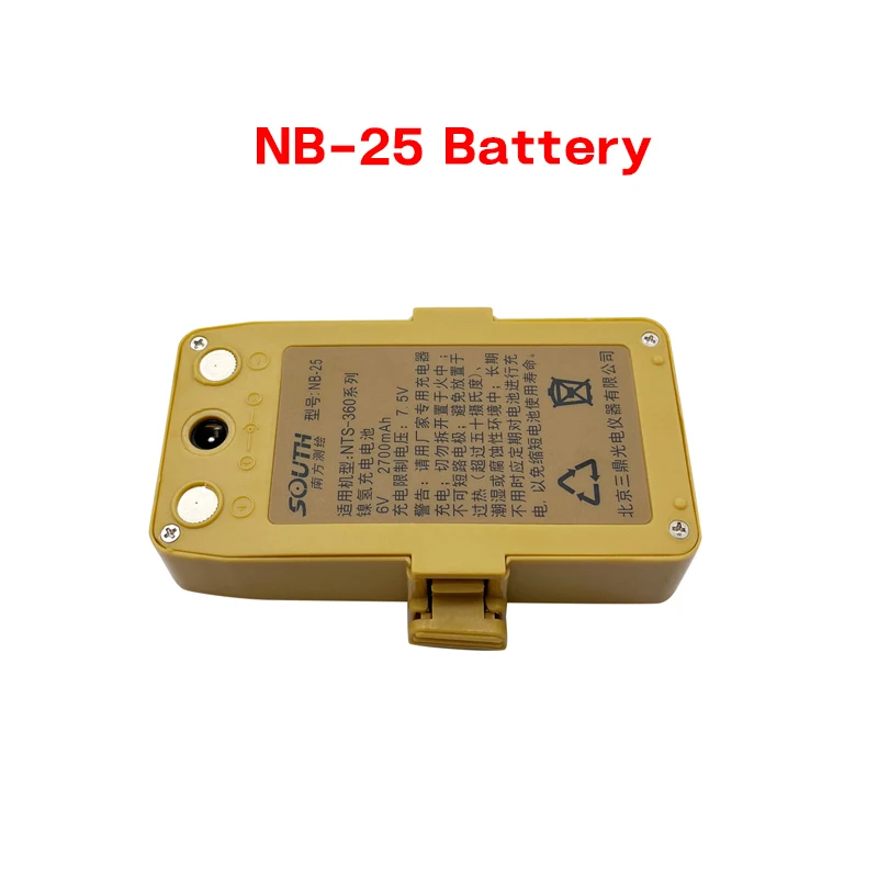 Yellow NB-25 Battery For South NTS-360 NTS-360R NTS-365R Total Station 6V 2700mah NIMH Battery