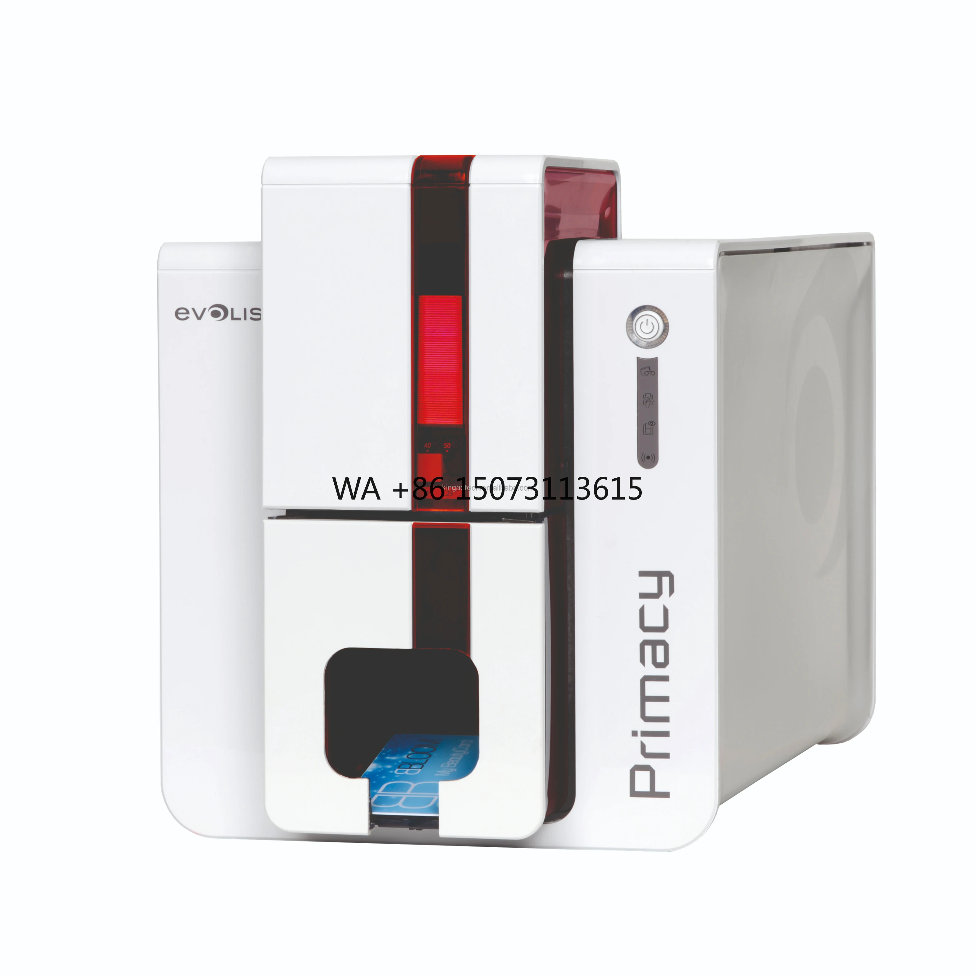 Impresora térmica a color Evolis Primacy, precio de conectividad Ethernet/WiFi de lado simple/doble de 300 ppp para impresión de tarjetas de plástico