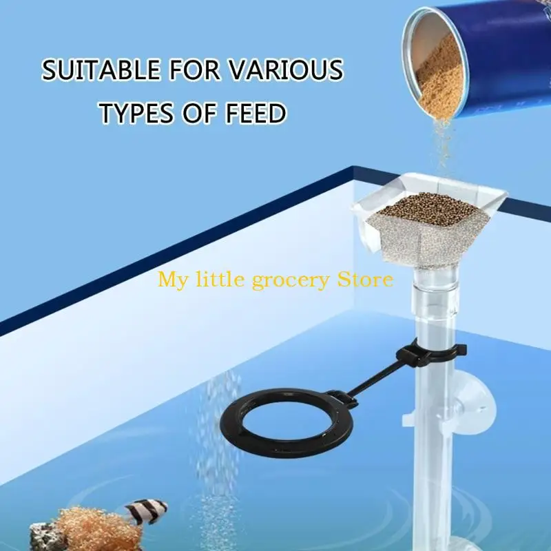 D5BD Adjusted Length Shrimp Feeding Tube Suit Clear Fish Tanks Directional Feeding Aquariums Feeding Accessories