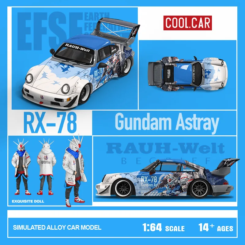 

В наличии Cool Car 1:64 RWB964 RX-78 Mecha Livery эмуляционный сплав