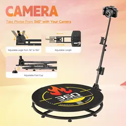 MWE 360 Photo Booth Machine with Software APP Remote Control Automatic Slow Motion 360 Spin Camera Booth