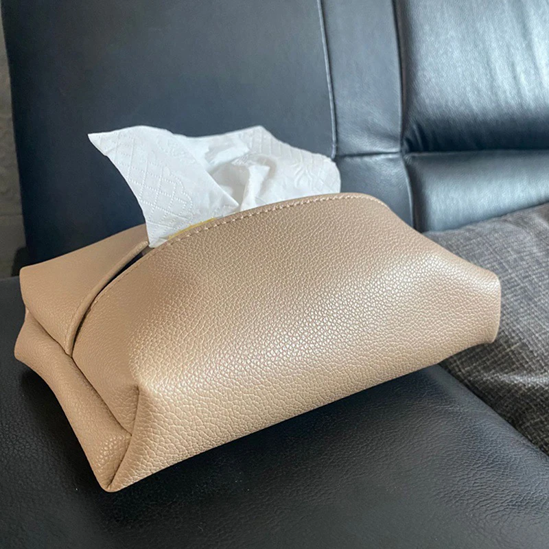 Tissue Box Light Luxury Living Room Creative Nordic ins Wind Rectangular Storage Car PU Leather Pumping Paper Box