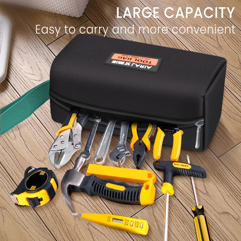 AIRAJ Tool Kit, Multifunctional Mini Sturdy and Durable Oxford Waterproof Electrician Carpenter Storage Portable Handbag