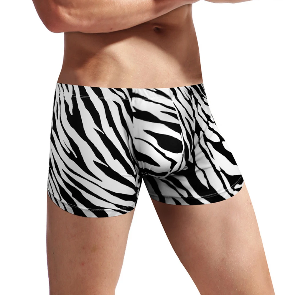 Sexy Men Briefs Underwear Shorts U Convex Pouchshorts Shorts Trunks BreathableStripes Underpants