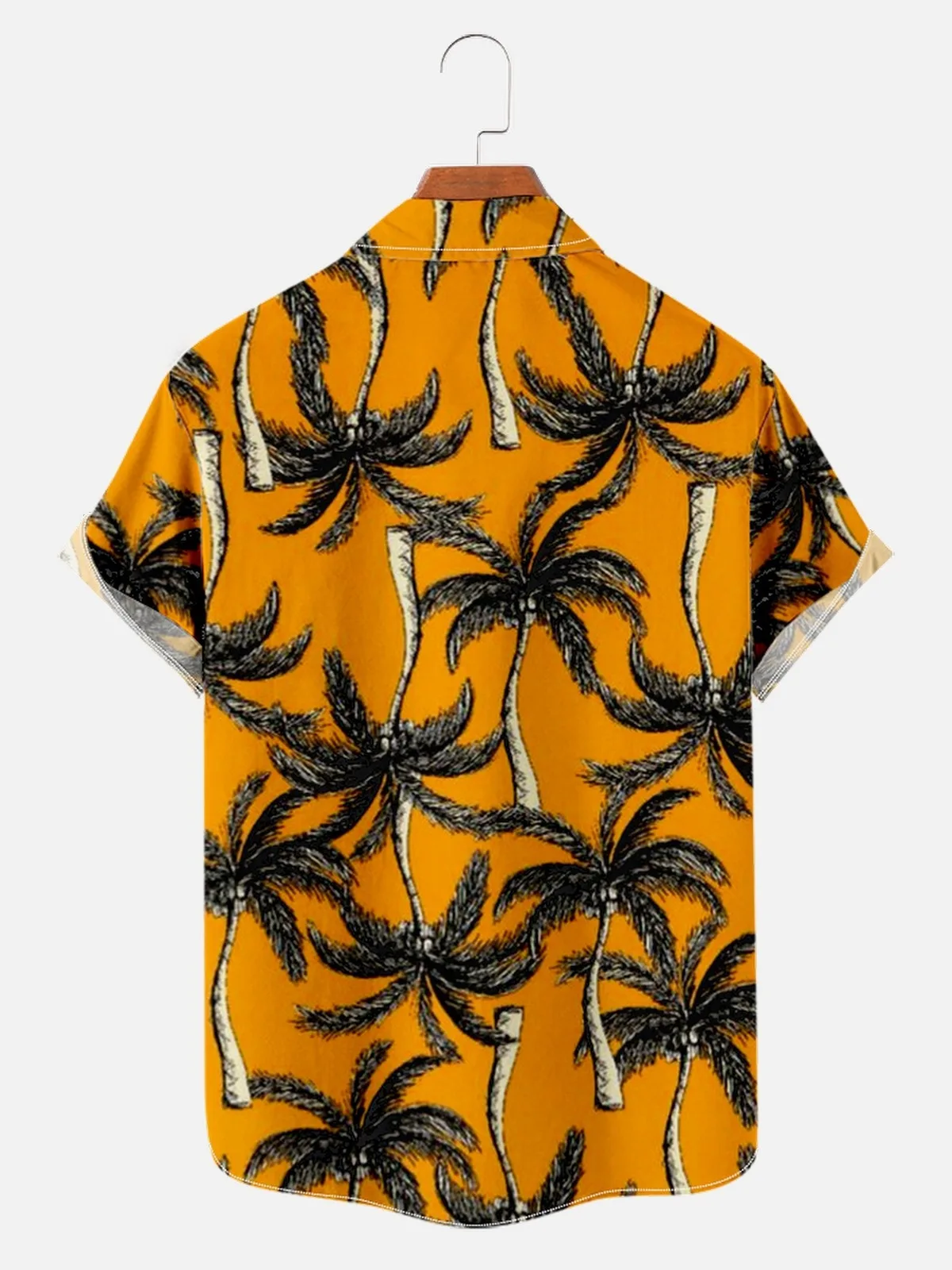 2022 new style creative Hawaiian  printing summer break loose short-sleeved shirt men's08