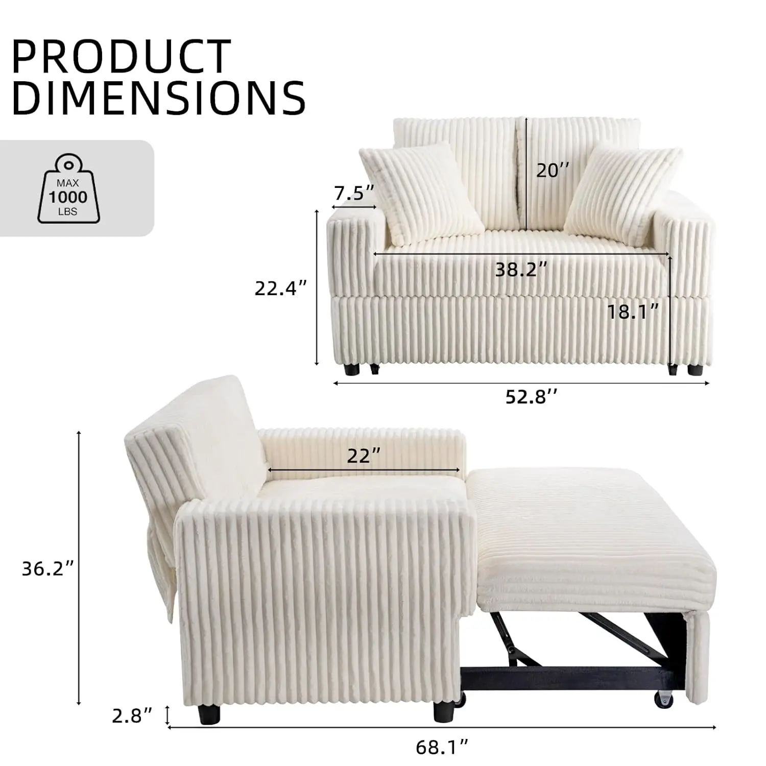 Thumbnail 2 - #13 Best Convertible Sofa Beds to Buy In 2026