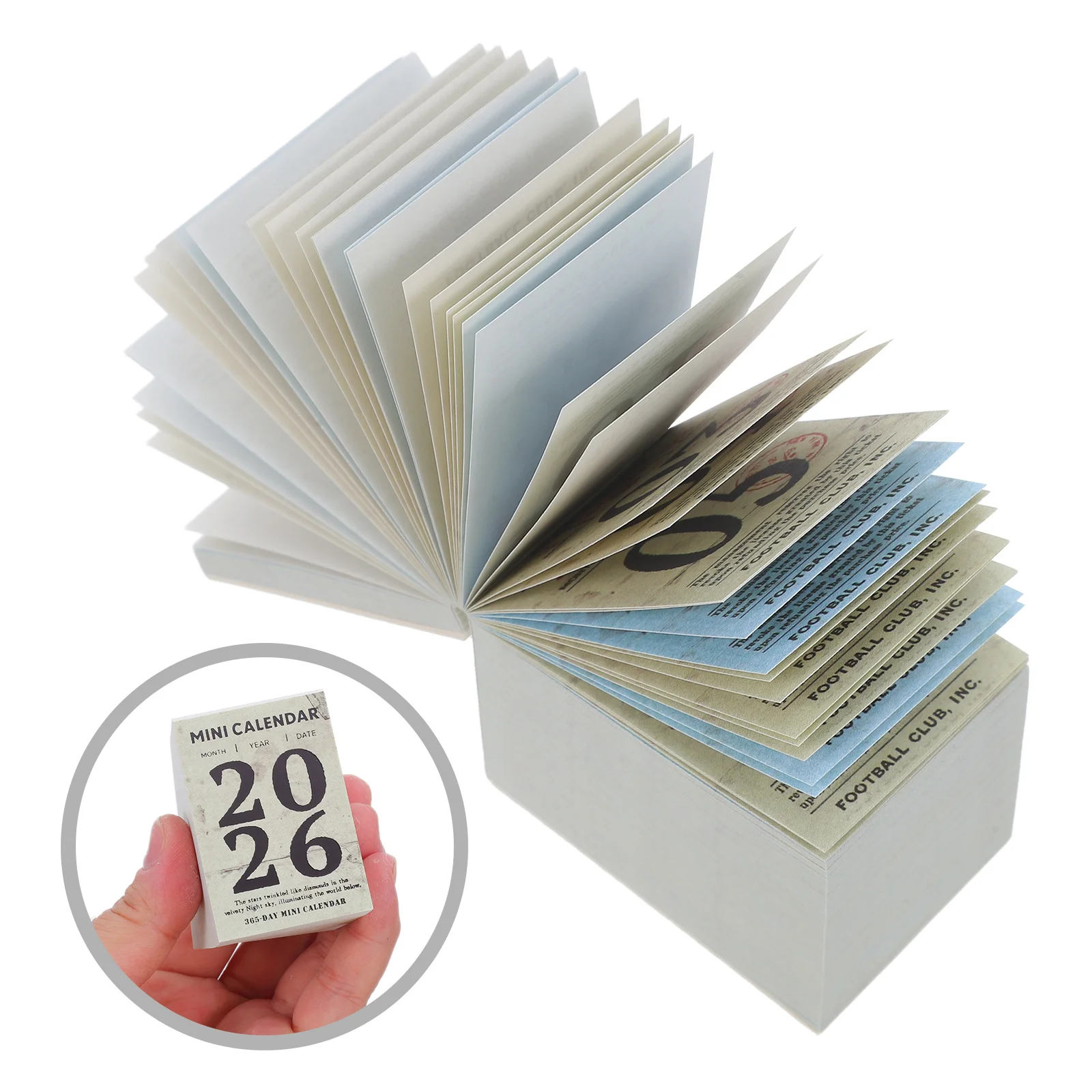 

Day Planner Daily Wall Calendar Tear off Schedule Mini Retro Monthly Small Calendars Journaling Supplies Decorative Sticker