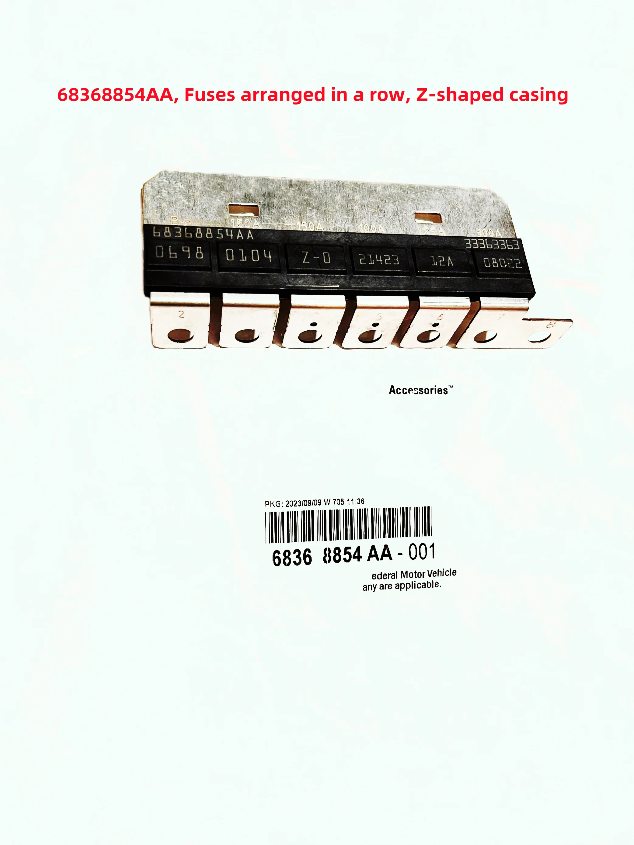 

Original Ztype Fuse Array, 68368854AA, 68368853AA, Suitable For: Wrangler JL, Gladiator JT, 2018-2025