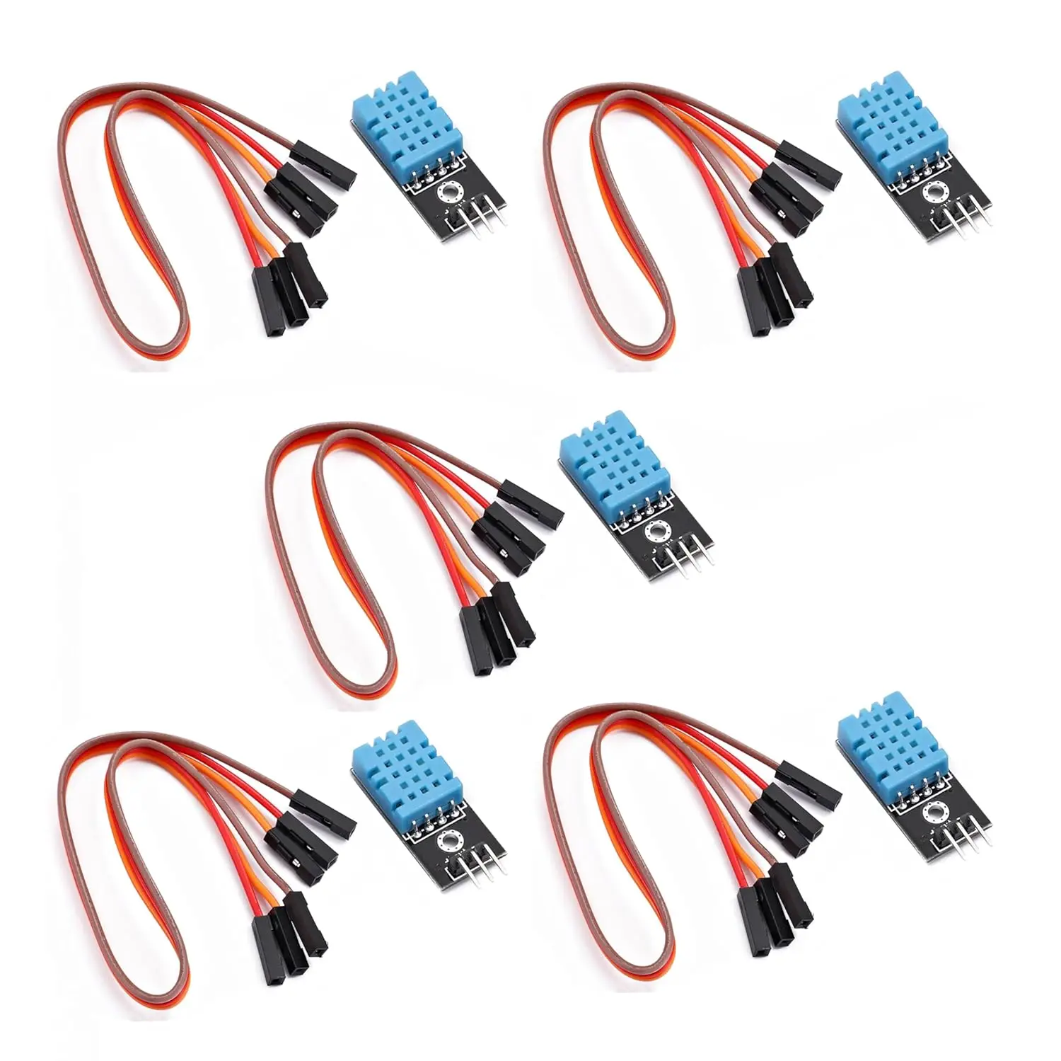 5/10PCS DHT11 Digital Temperature Humidity Sensor Module Board 3.3V-5V 3-Wire High Precision Ultra-low Power Module for Arduino