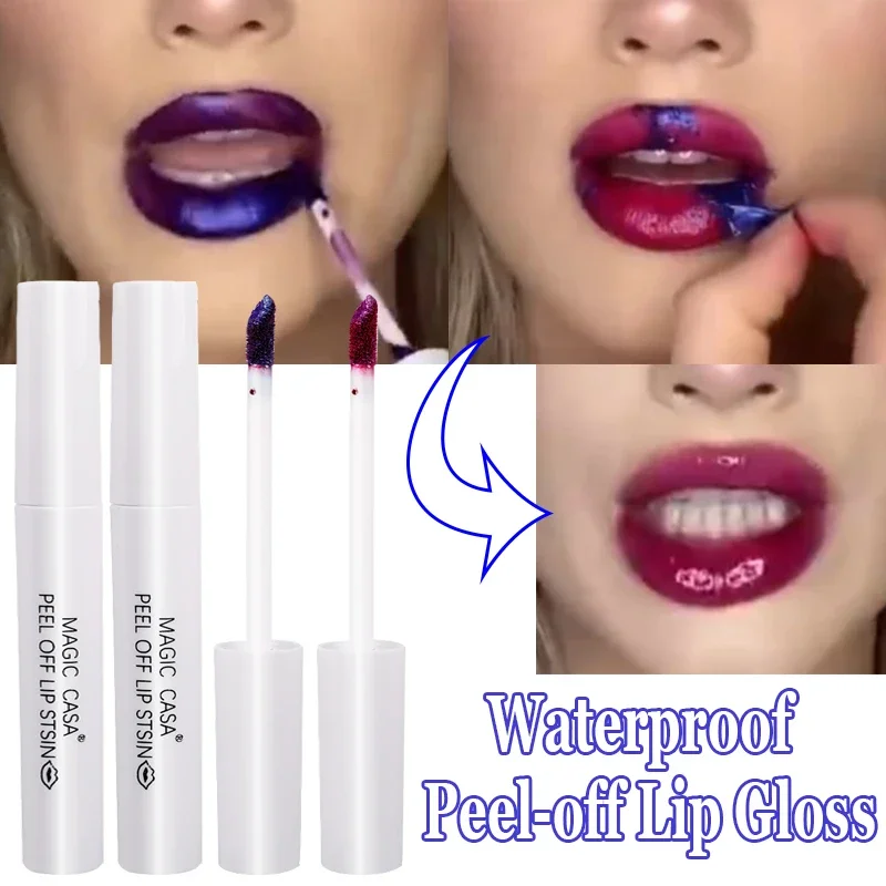 Waterproof Peel-off Lip Gloss Matte Lip Tinted Long Lasting Color Lipstick Lip Glaze Makeup Beauty Tear-off Lips Stain Cosmetics