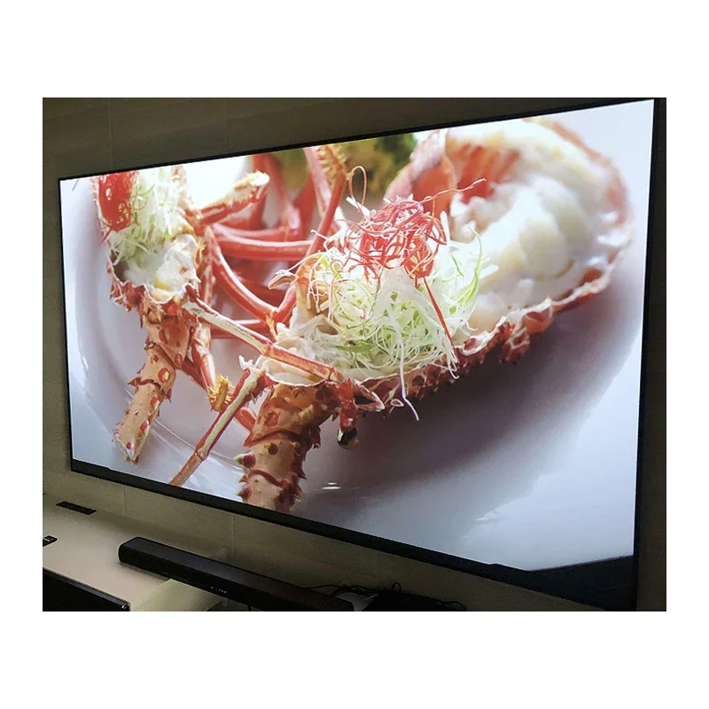 100 120 150 Inch Fixed Frame Projector Screen 4K HD ALR Long Short Throw Projection Screen for Home Theater