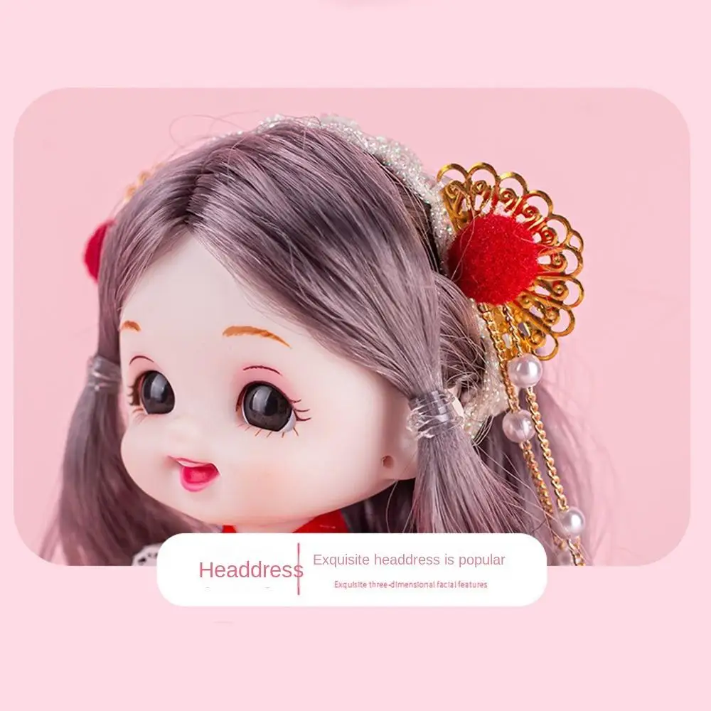 Mehrere Farben Antikes Kleid Bjd Puppe Kleine Prinzessin Chinesisches Kostüm 17 cm Alte Mädchenpuppe 17 cm Hanfu-Prinzessin