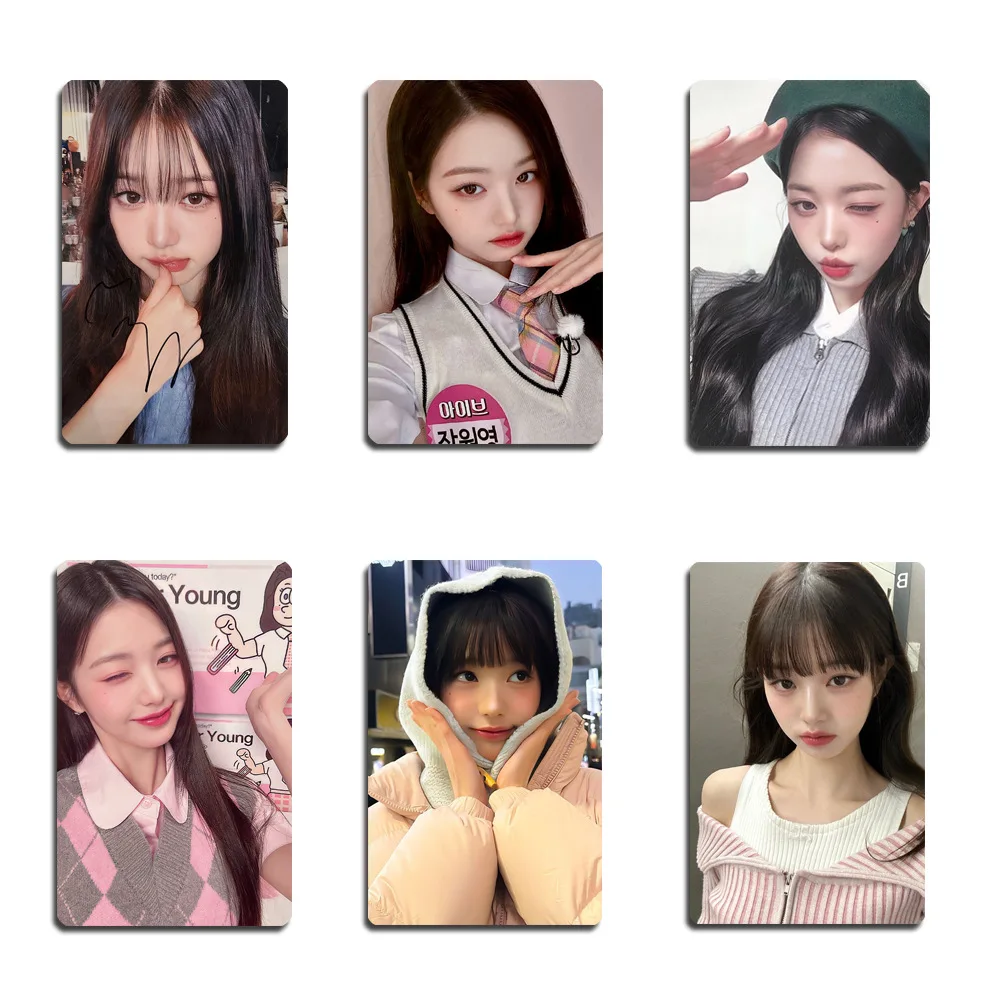 Kpop Idol 6pcs/set Lomo Cards IVE Photocards Won Young IZ*ONE Photo Card Postcard for Fans Collection