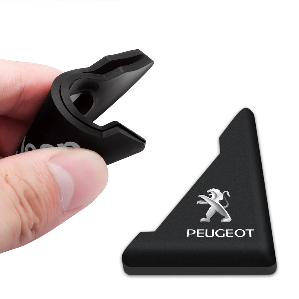 2pcs Silicone Car Door Corner Protector Cover Bumper Anti Scratch Collision For Peugeot 3008 206 208 308 307 407 508 2008 5008 view 3