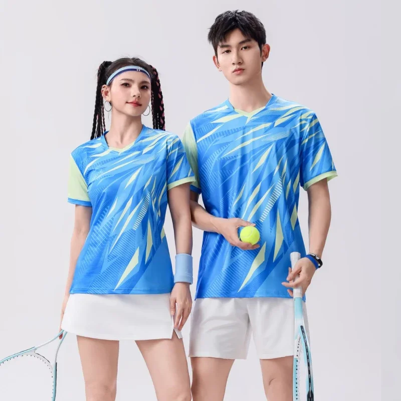 2025 Men's Badminton Suit Spring Quick-drying Male Volleyball Table Tennis Competition Training Sports Team Uniform Printing