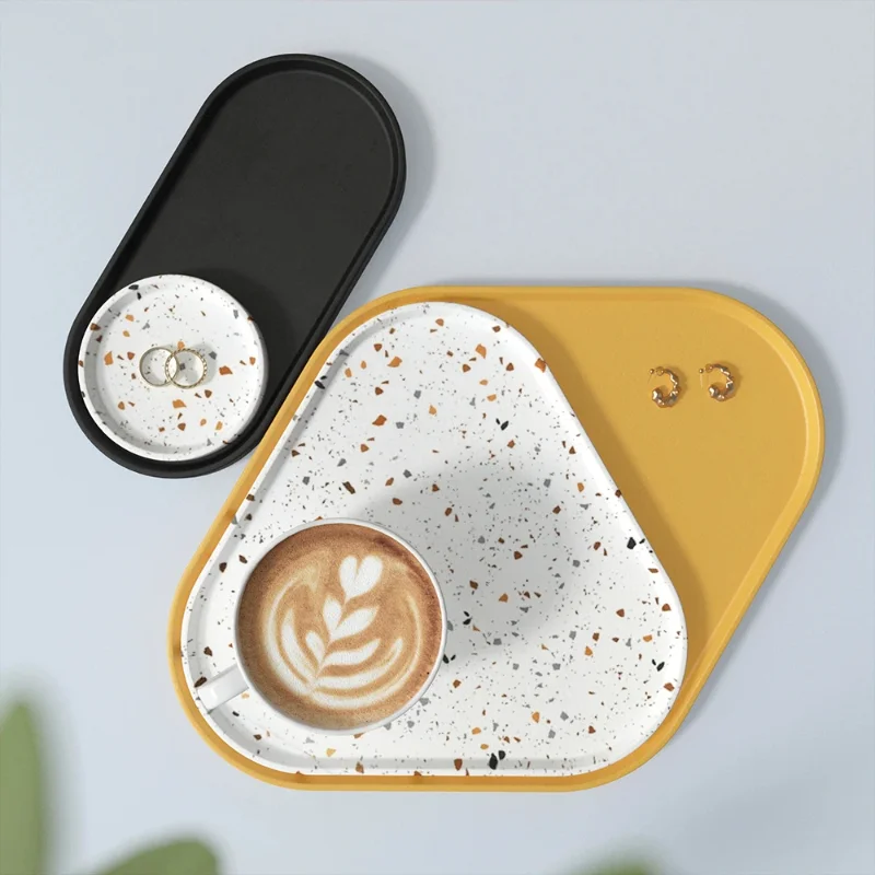 

Silicone Mold Large Size Concrete Storage Dish Triangle Coaster Resin Molds Home Decoration