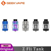 Original GeekVape Z Fli Tank 5.5ml Electronic Cigarette Atomizer Top Airflow Leakproof Fit Z Coil Zeus Dual Glass Vaporizer