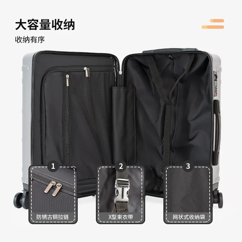 PLUENLI, подарок на колесиках стандартного дизайна, деловой чемодан с паролем, Дорожный чемодан