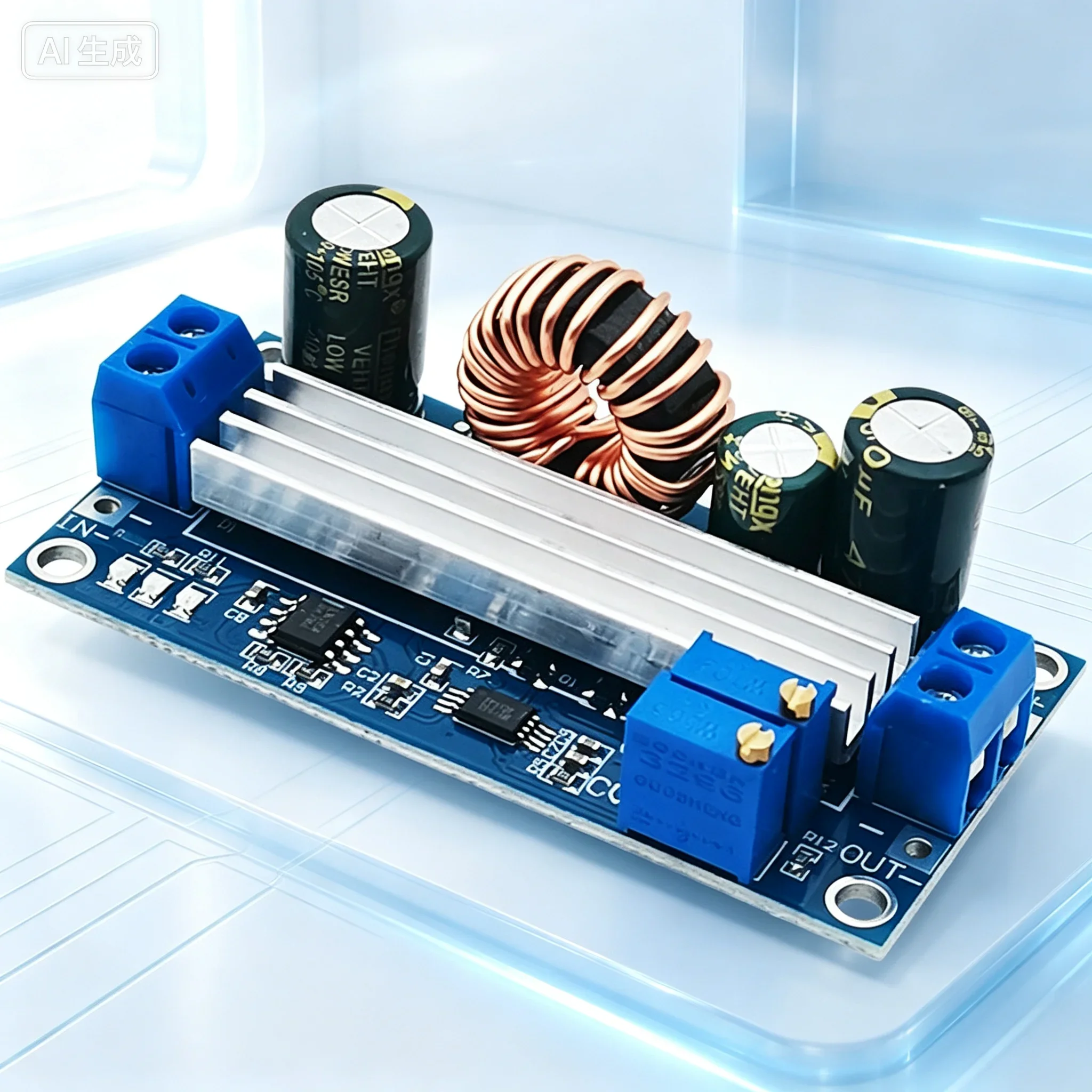 for Auto Buck‑Boost Power Module 0.5‑30V Adjustable LED Driver Solar Battery Constant‑Voltage Constant‑Current Charging Board