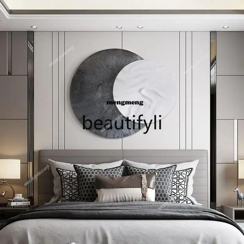 Modern Minimalist 3D Relief Hotel Wall Decoration Light Luxury Restaurant Decorative PaintingX