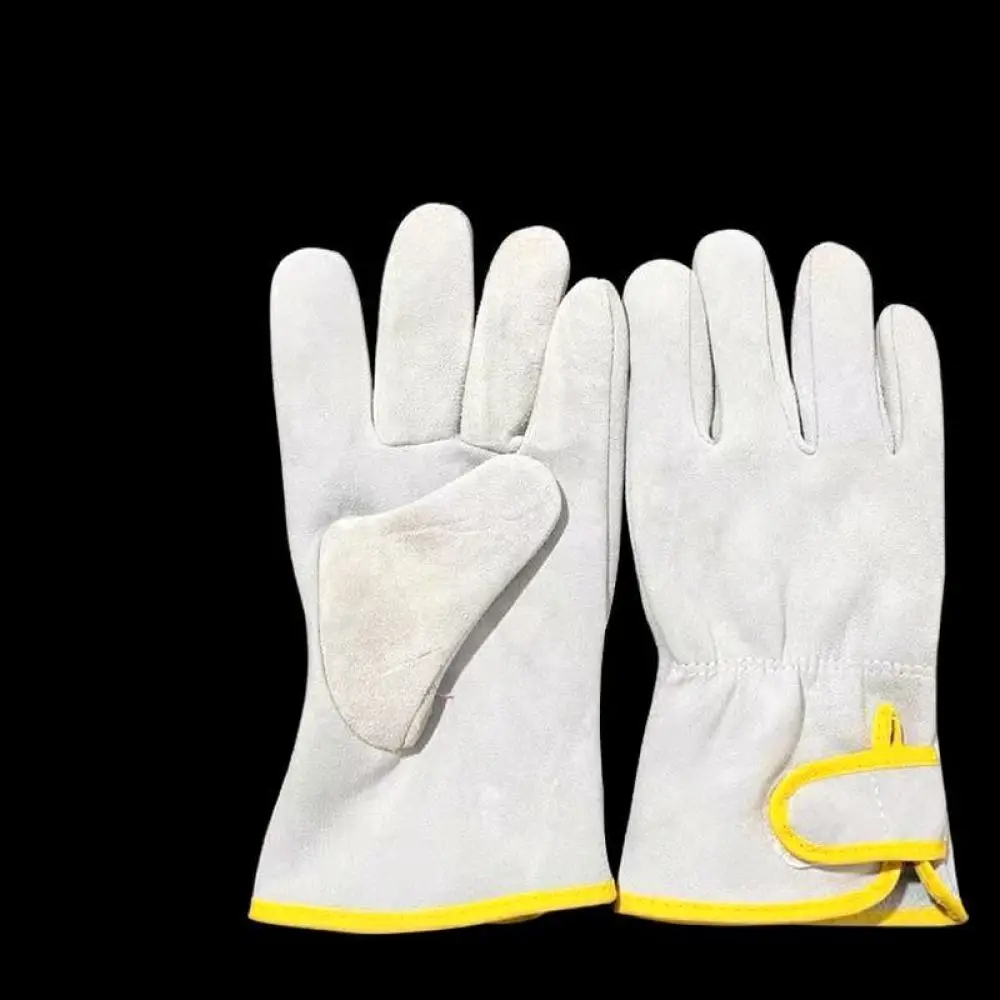 Breathable Sheepskin Leather Welding Gloves Anti Scald Heat Resistant Safety Gear For Industrial Construction Repair Driving