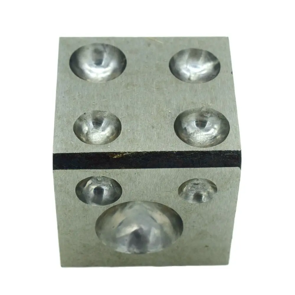 Square Steel Dapping Block for Jewelry Metal Forming 50mm Doming Tool