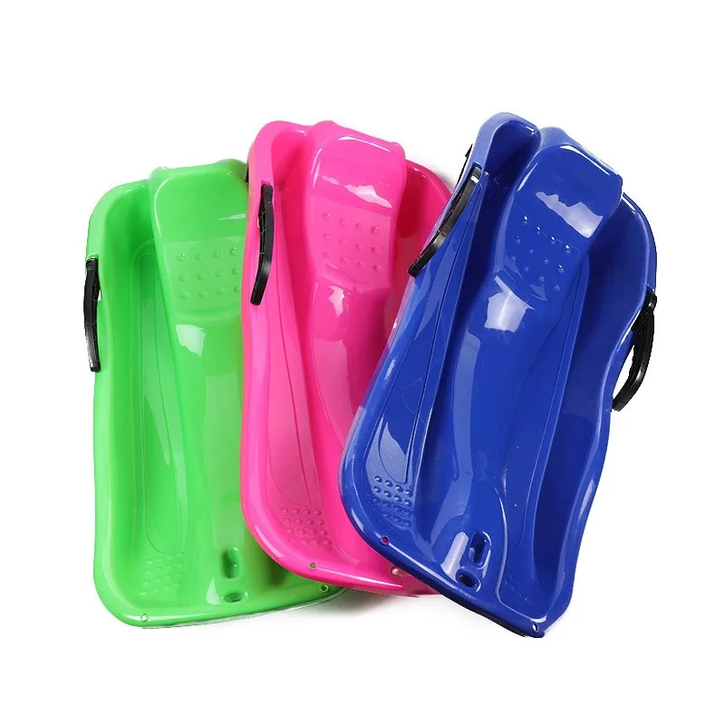 

Eco-friendly Hot Selling Outdoor Thick Plastic Toboggan Winter Sports Skiing Sled Board With Brake For Snow Customizable