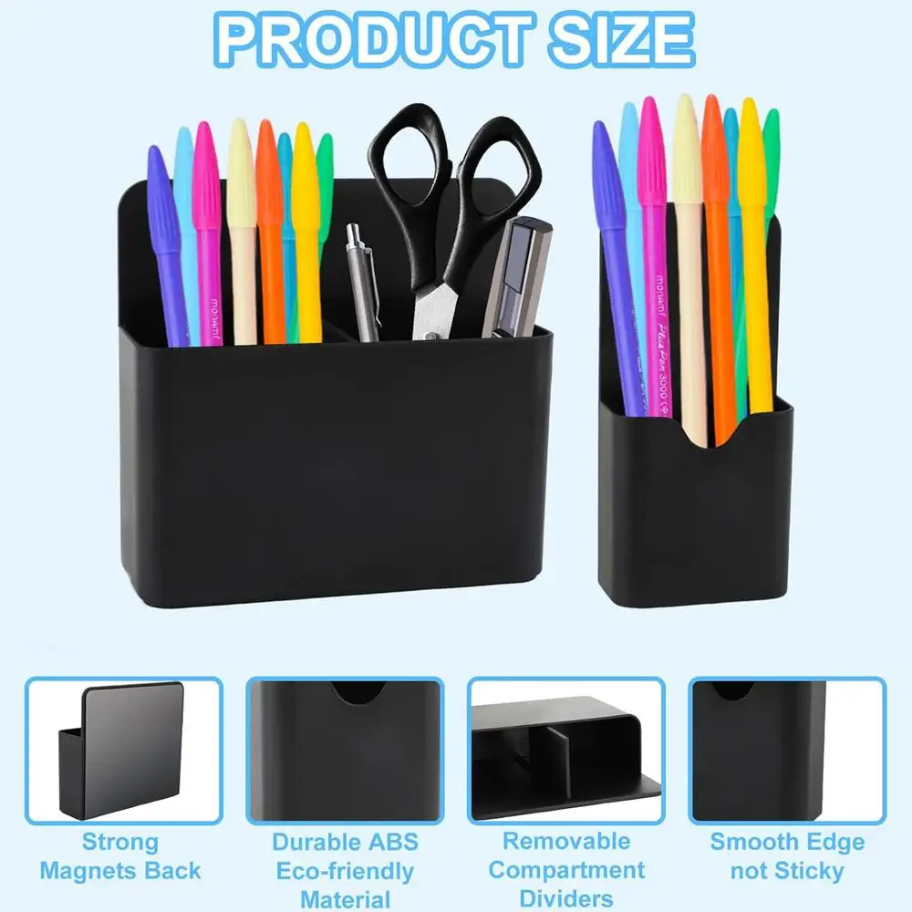 Heiße Neue Magnetische Stift Halter Löschen Marker Lagerung Box Bleistift Organizer Tasse Locker Organisatoren Für Home Office Kühlschrank Kühlschrank – Detail 5