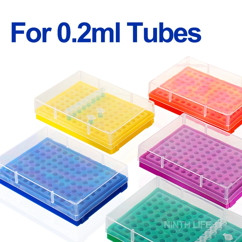 

3 шт., 0,2 мл, пластиковая коробка для хранения центробежных пробирок, лабораторная стойка для хранения ПП с 96 отверстиями, стойка для пробирок для ПЦР, коробка для центрифужных пробирок с крышкой