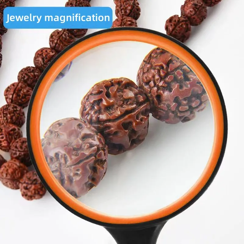 75mm Magnifying Glass For Kids Seniors Handheld Reading Magnifier 5X Magnifying Lens For Reading Science Nature Exploration
