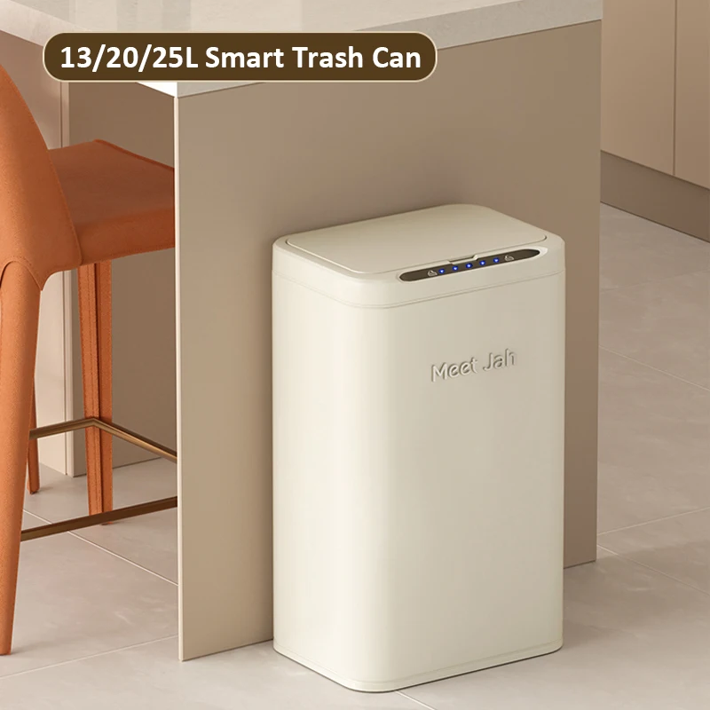 

Smart Trash Can 20 Liters 13L 25L Sensor Large Trash Bin Wastebasket Kitchen Recycle Bin Bathroom Induction Stainless Steel Bin