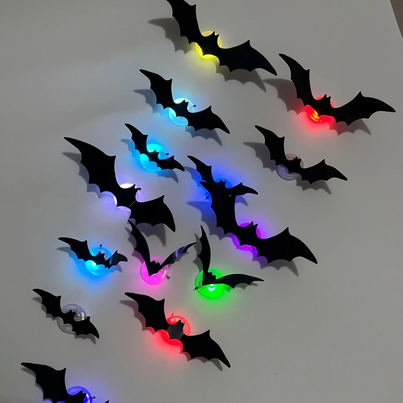 3D Black Bat Wall Stickers, Halloween Ghost Festival Party Scene Decor , Stereo DIY Home Wall Ornament for Halloween Theme Party