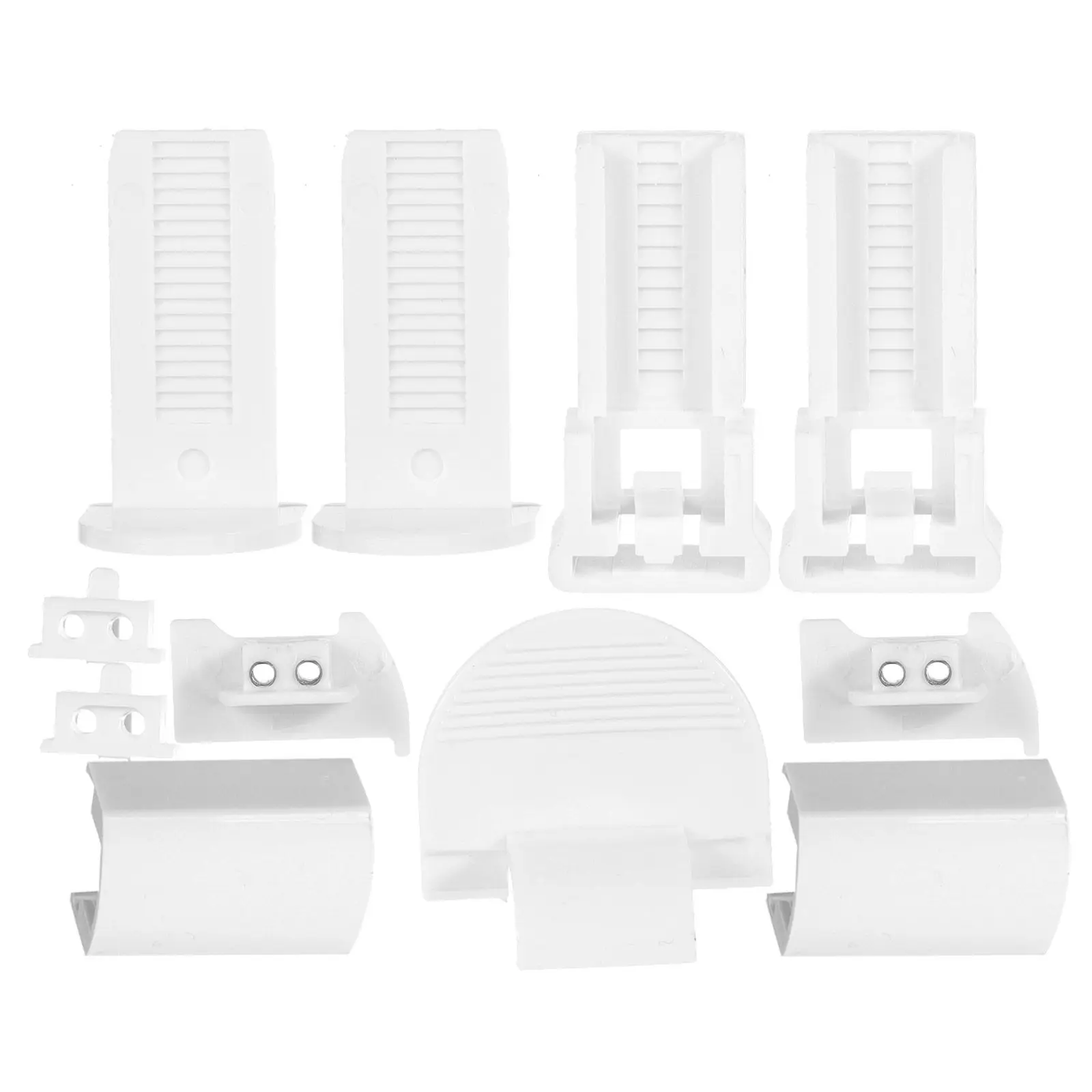 1Set Plastic Roller Blind Fittings Replacement Kit Sturdy Curtain Accessories Easy to Install for Home Office Window Repair