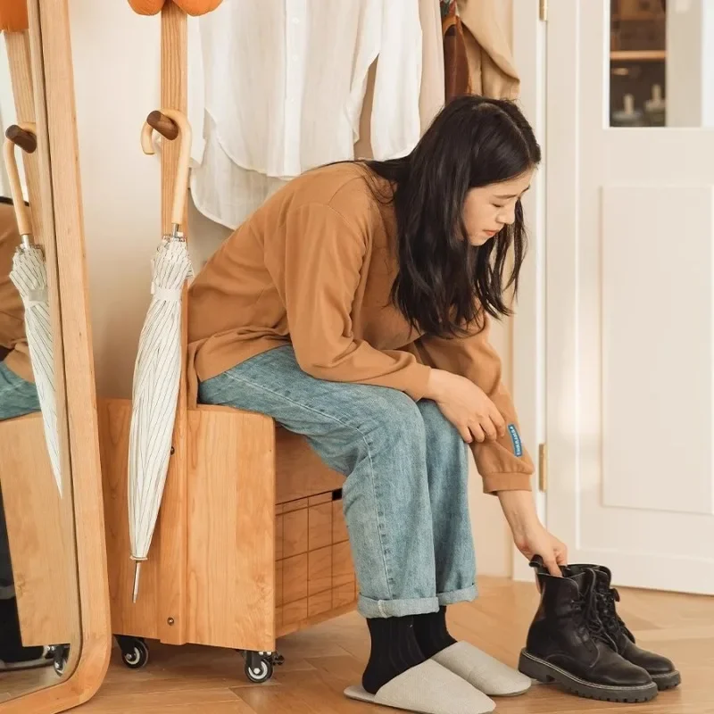 Schlafzimmerboden, Haushaltskleidung, Aufbewahrung, mobiler, multifunktionaler Pfirsich-Kleiderbügel