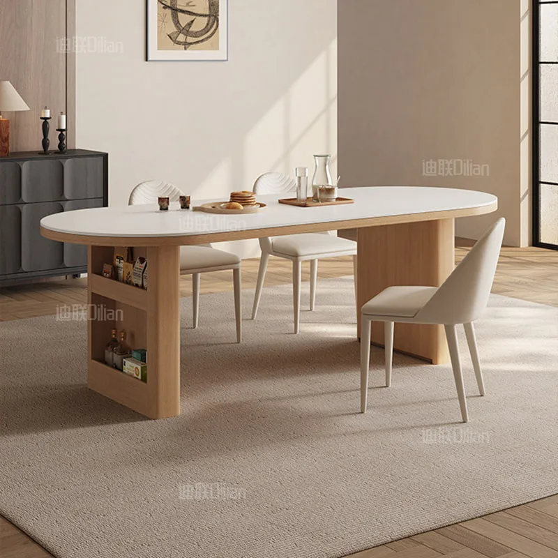 Nordic Marble Dining Table Luxury Modern Round Lounge Designer Kitchen Dining Table Restaurant Corner Muebles Home Furniture